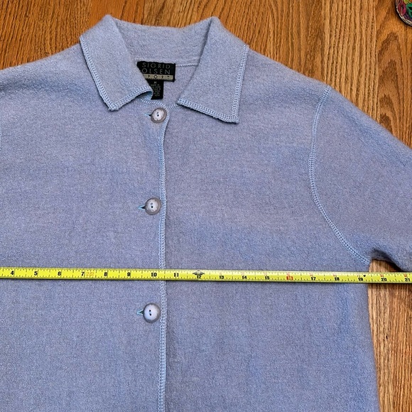 Vintage Sigurd Olsen Sport Long Sleeve Wool Button Down Cardigan Lagenlook - Picture 4 of 4